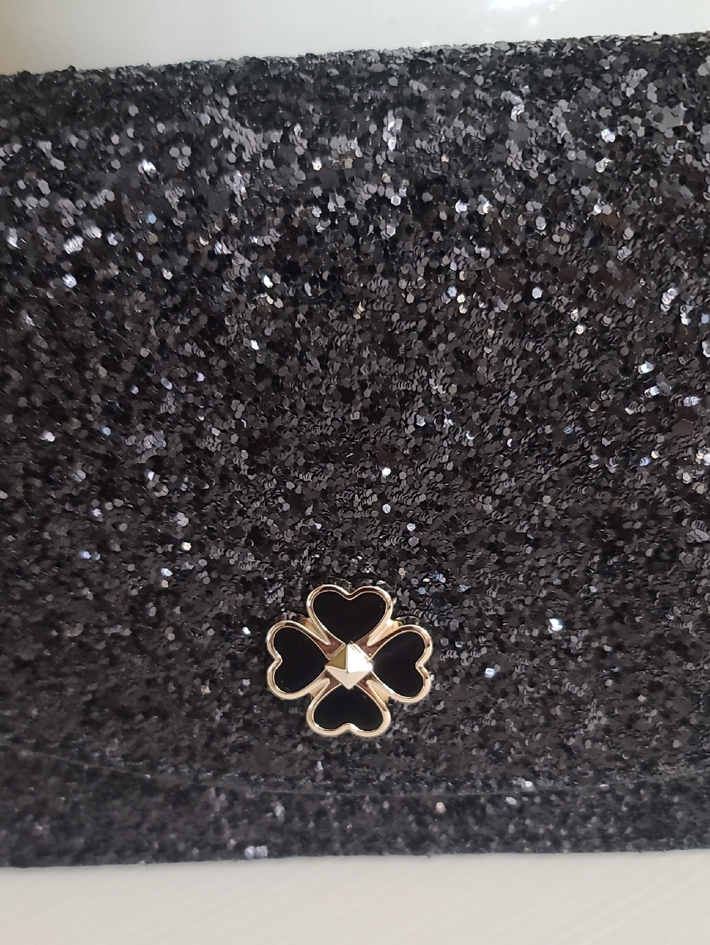 kate spade Black Glitter Wristlet Clutch - Picture 2 of 9